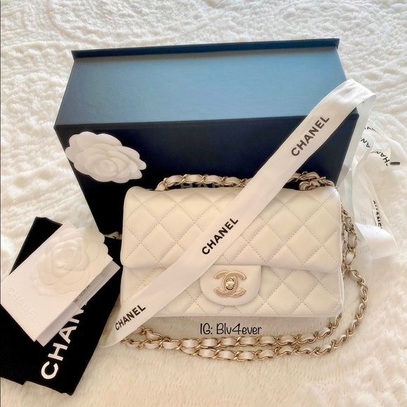 💗SOLD💗 Chanel 21S Iridescent Ivory Mini Calfskin - Picture 2 of 5